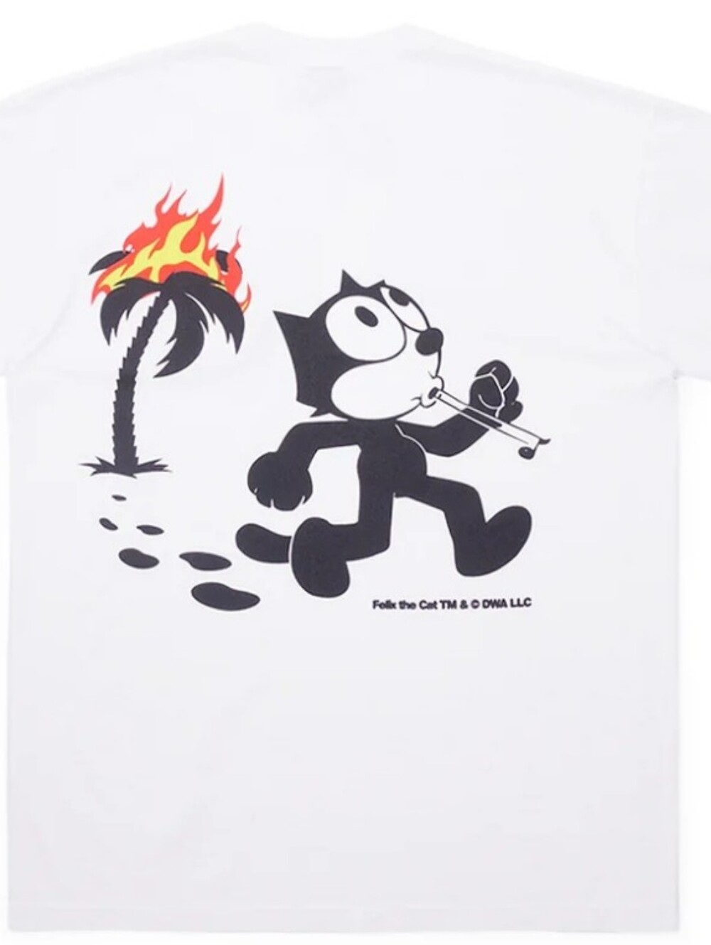 The Cat White Graphic Tee